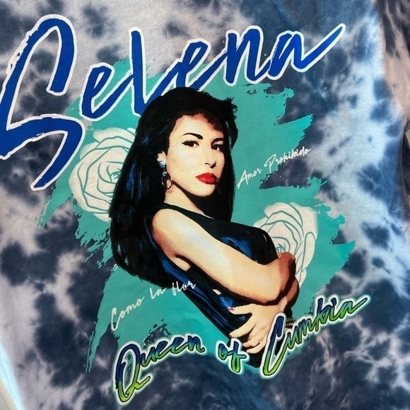 Selena Queen of Cumbia Crew Neck Tie Dye Tee - Picture 3 of 8